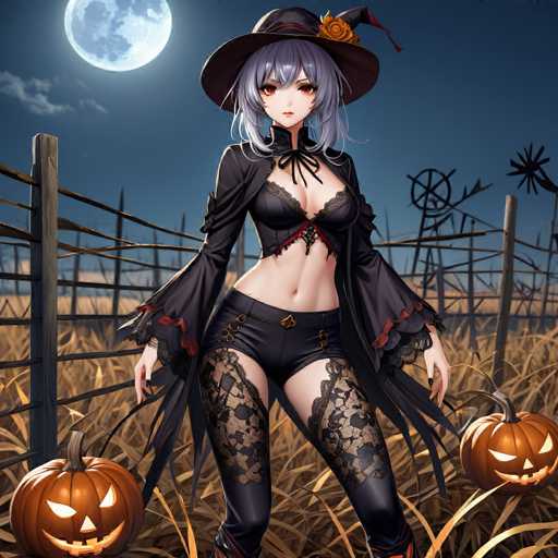 Anime halloween sorceress