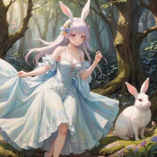 Easter rabbit girl