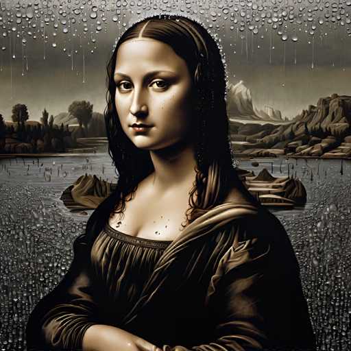 The image depicts a woman with long hair and dark makeup, wearing a black dress against a gray background. The painting is executed in an impressionist style, characterized by loose brushstrokes that capture the essence of light and color rather than minute details.