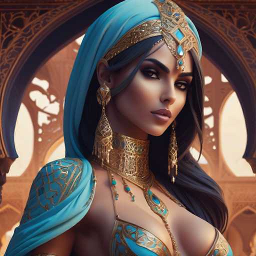 Djinn in an oriental palace