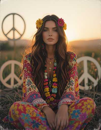 Hippie woman