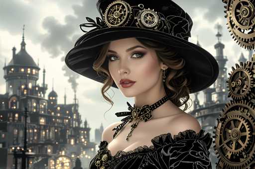 Steampunk Woman laptop Wallpapers